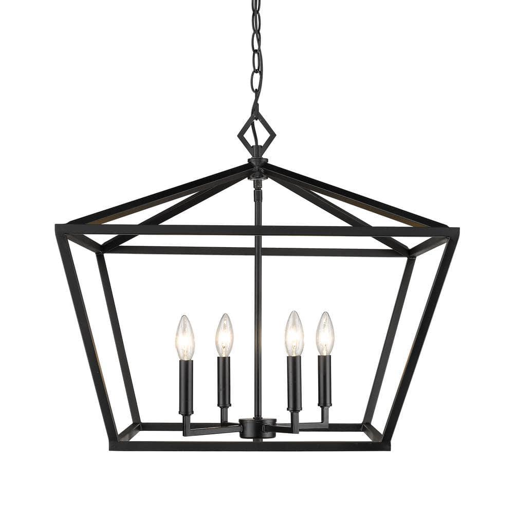 Millennium Lighting 4 - Light Pendant in  Matte Black