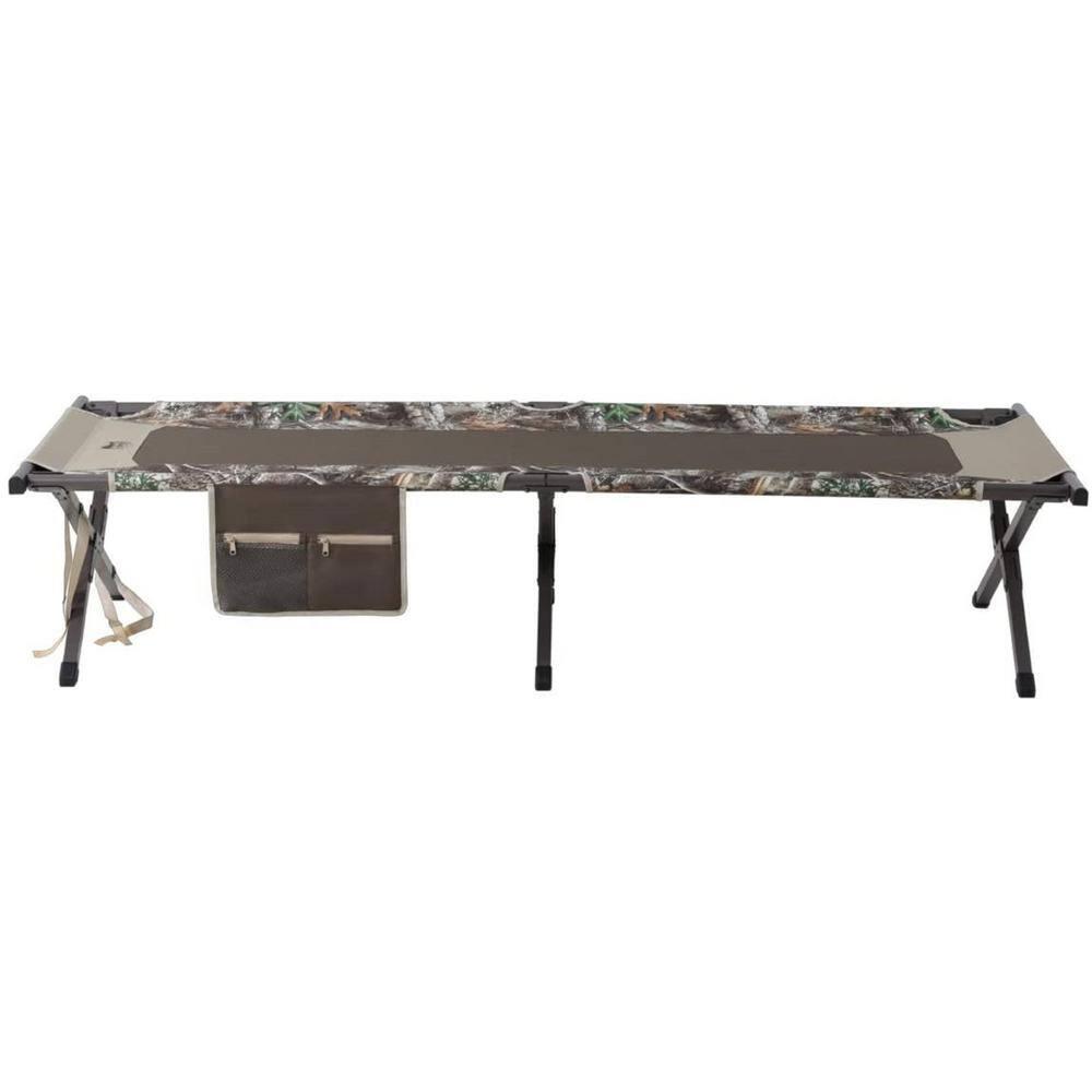 TIMBER RIDGE Folding Camping Cot for Adults,Outdoor Bed Camp Cots for Sleeping with Carry Bag，Foldable XL Hunting for Camping, Hiking, Camouflage，Home, Travel, Support up to 300lbs, Camo