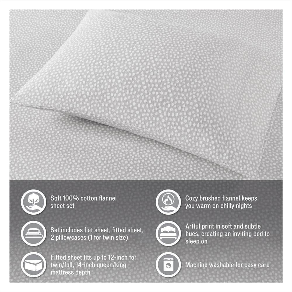 Madison Park Cozy Flannel 100% Cotton Sheet Set & Reviews | Wayfair