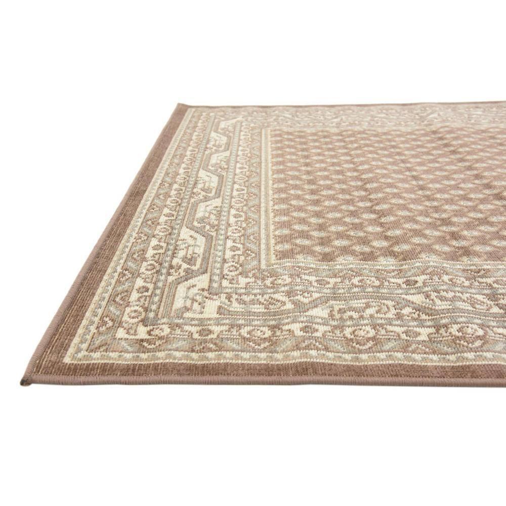 Williamsburg Allover Brown 4' 0 x 6' 0 Area Rug