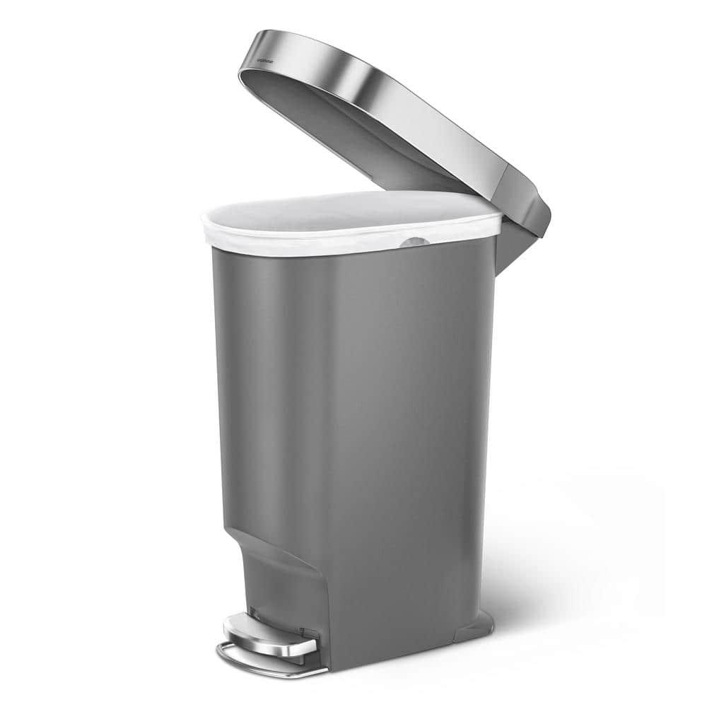 Simplehuman 10.6 Gallon Slim Kitchen Step Trash Can with Liner Rim