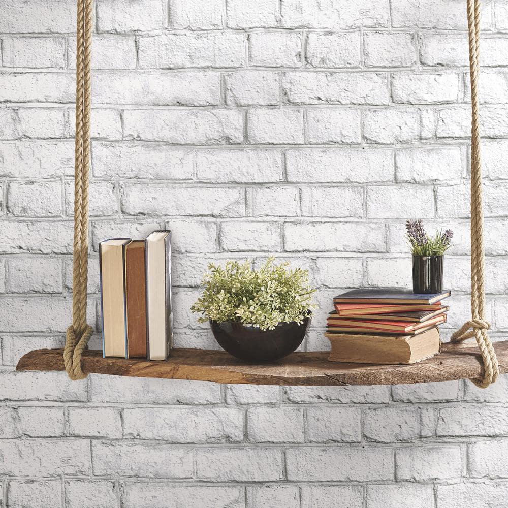 RoomMates White Brick White Peel and Stick Wallpaper: Vinyl Self-Adhesive, Industrial Style, Classic Brick Pattern