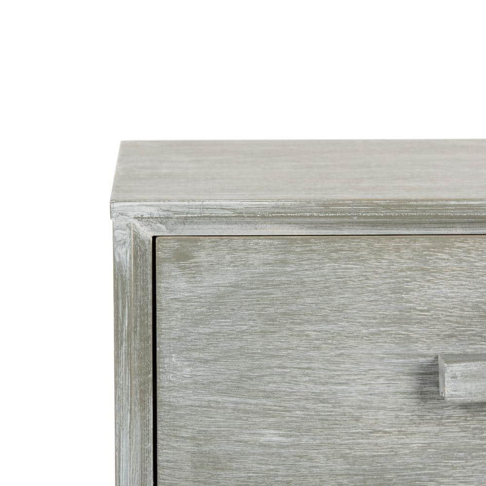 Pomona 3 Drawer Accent Table - CHS5700 - Slate Grey - Safavieh