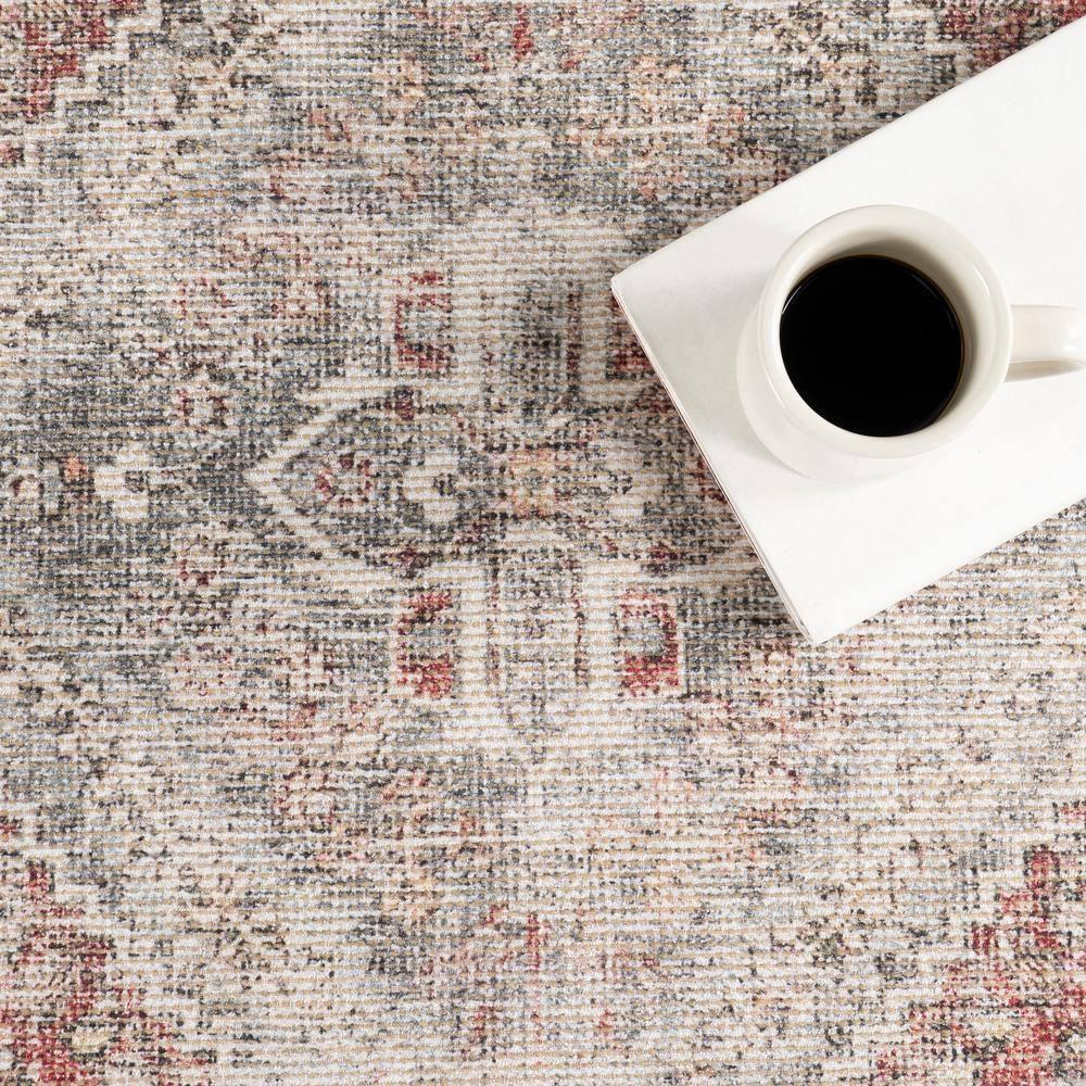 Nuloom Hillstone Collection Maybelle Traditional Vintage Medallion Area Rug, 9' x 12', Grey