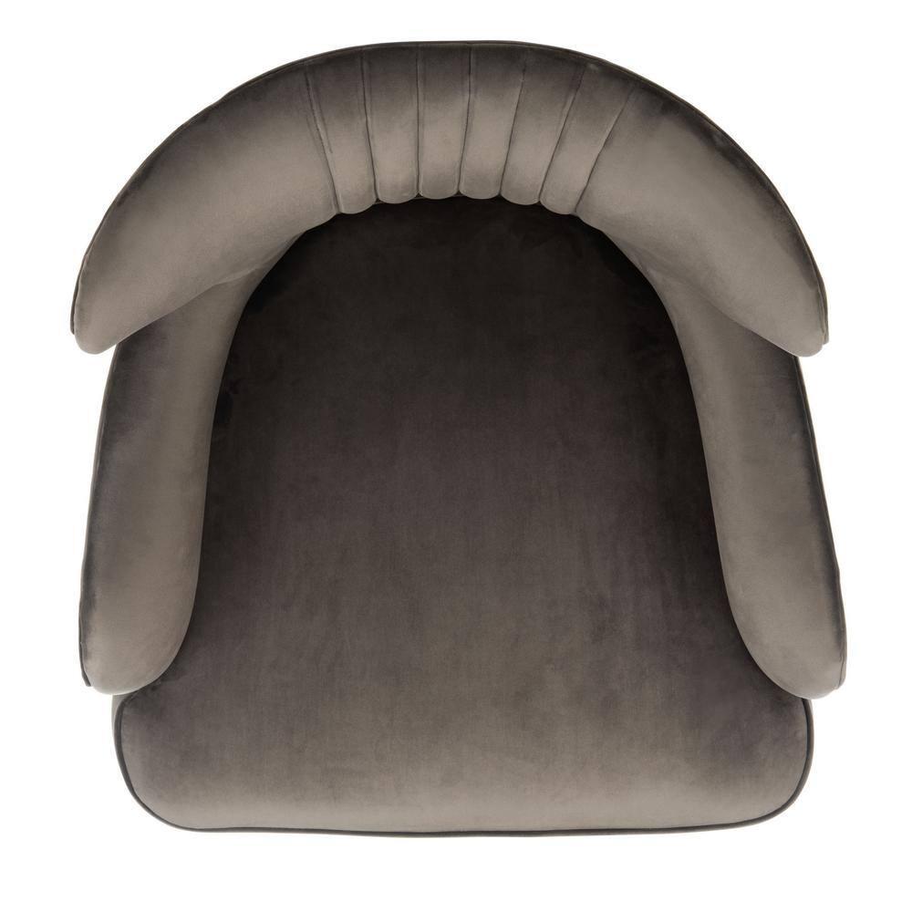 Blair Wingback Accent Chair - ACH4504 - Shale/Gold - Safavieh