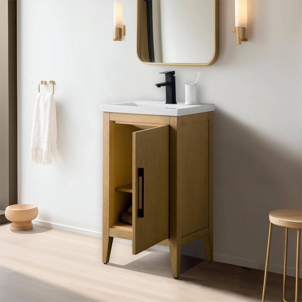 20'' Single Bathroom Vanity with Ceramic Top