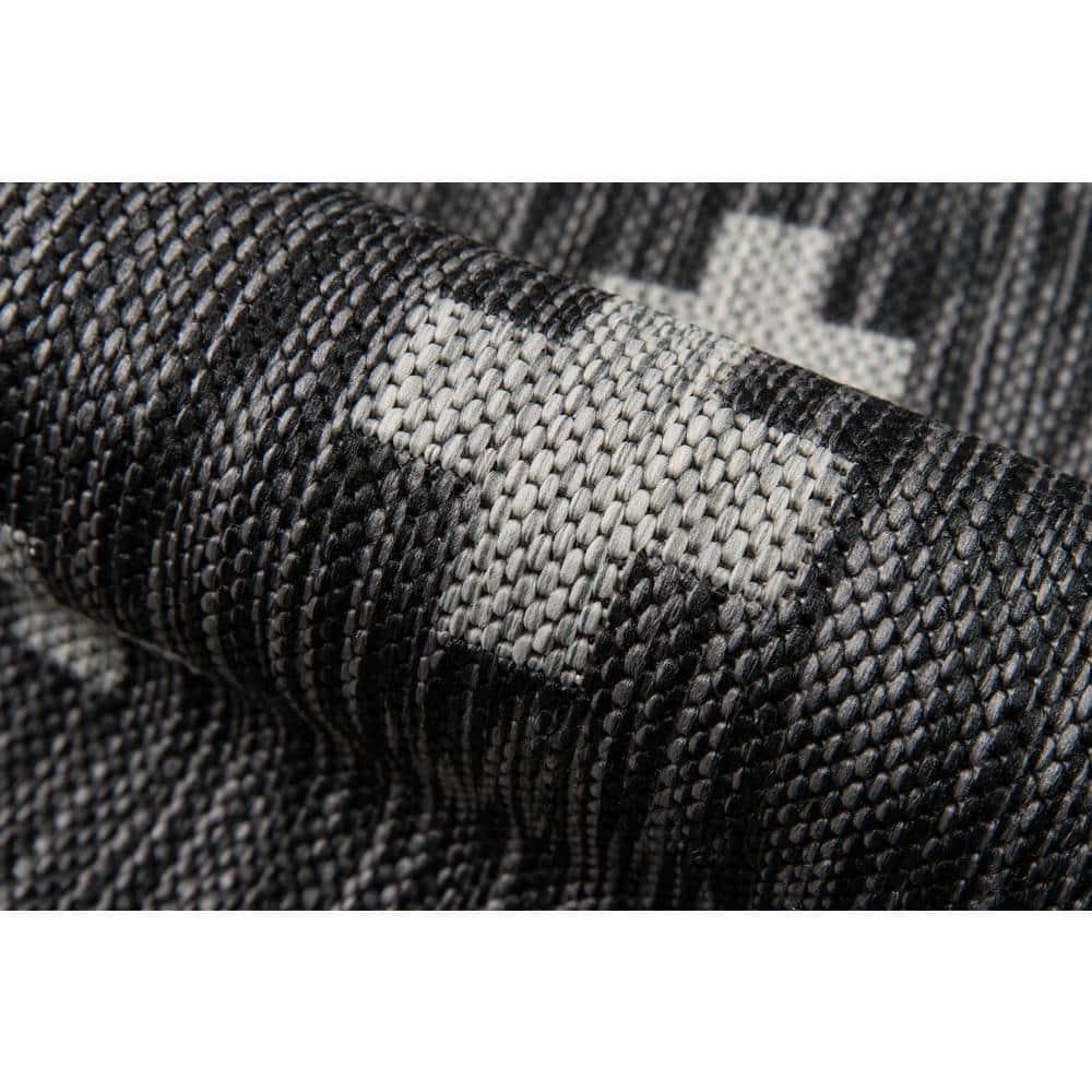 Umbria Black Indoor/Outdoor Rug