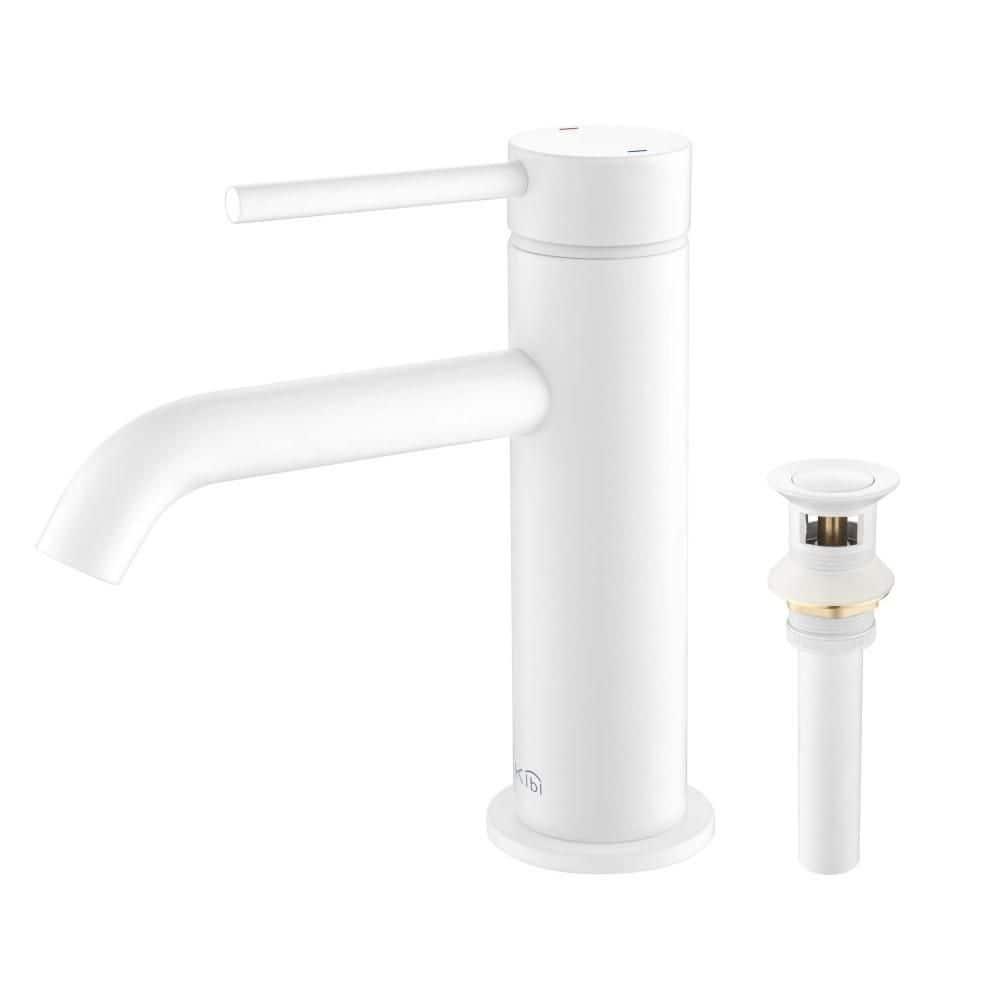 Circular Single-Hole Single-handle Bathroom Faucet