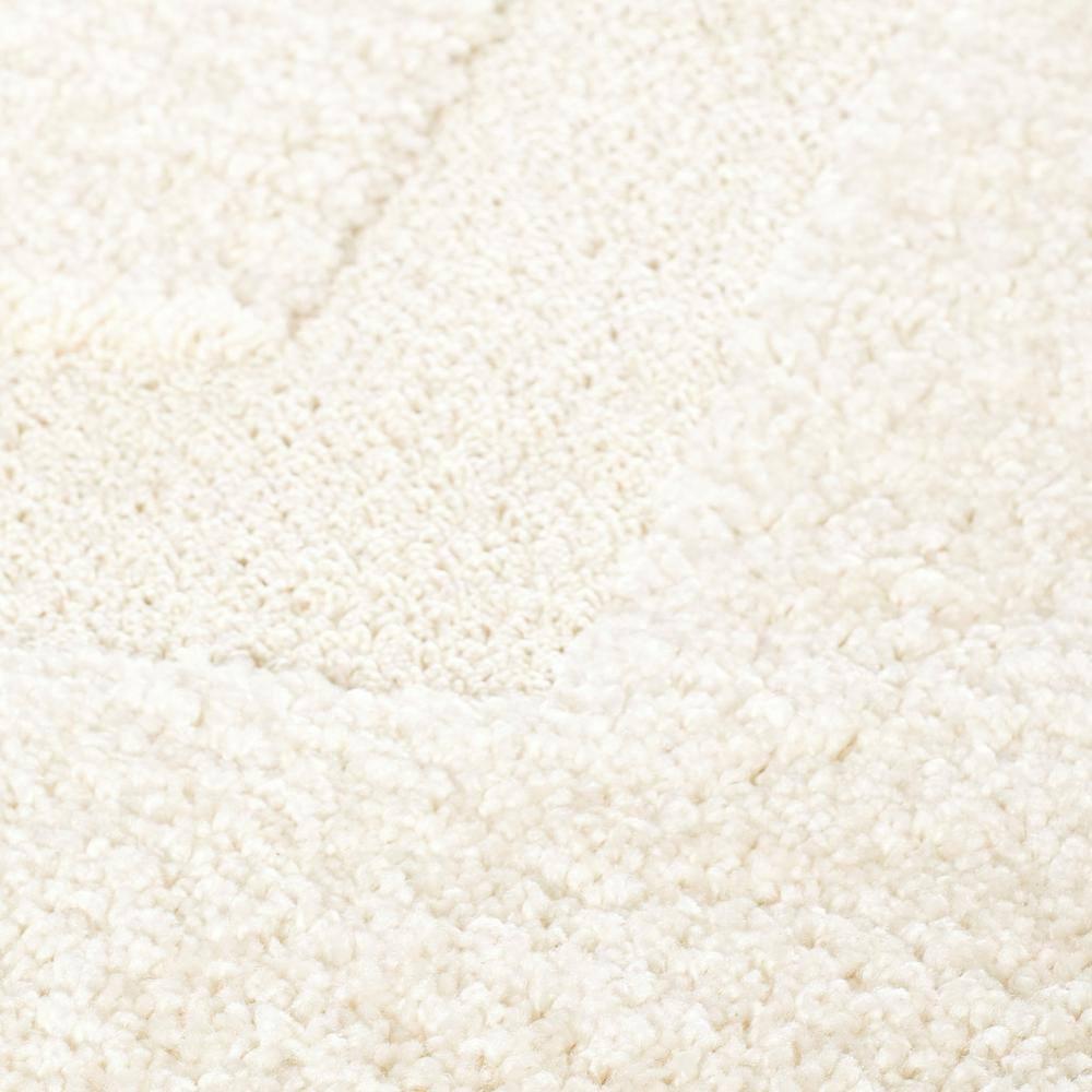 Florida Shag SG454 Power Loomed Indoor Area Rug - Creme/Creme - 4'x4' - Safavieh.