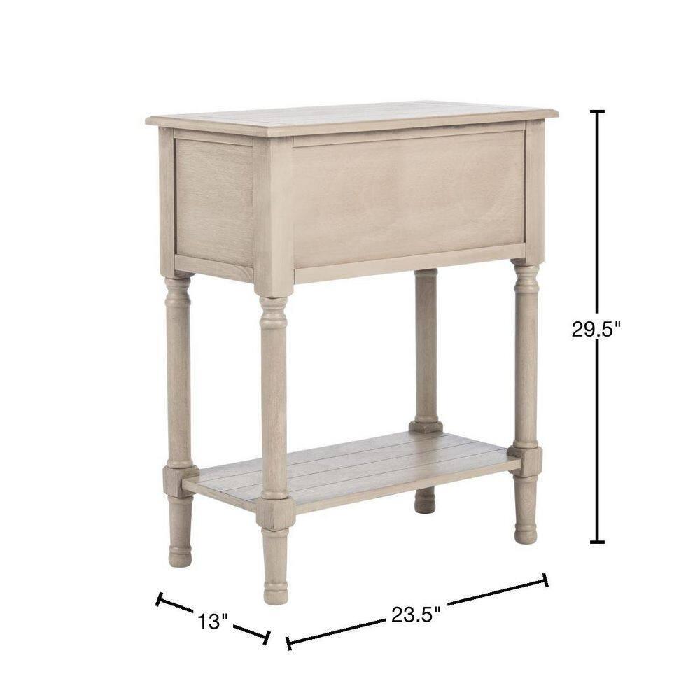 Primrose 3 Drawer Console Table - Greige - Safavieh