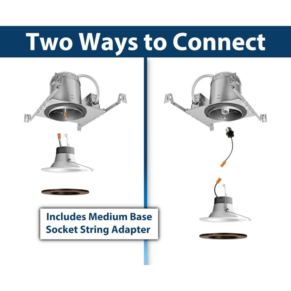 6'' Dimmable Air-Tight IC Rated LED Retrofit Recessed Lighting Kit