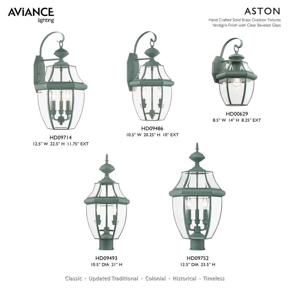 Livex Lighting Monterey 2 - Light Wall Light in  Verdigris