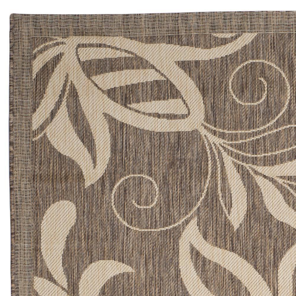 Courtyard CY2961 Power Loomed Indoor and Outdoor Area Rug - Brown/Natural - 9'x12' - Safavieh
