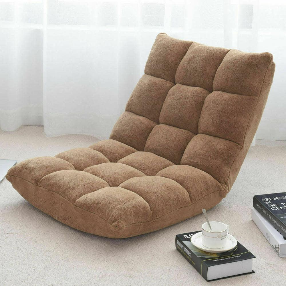JYHOME Floor Chair  14-Position Adjustable Floor Chair with Back Support  Folding Padded Gaming Sofa Chair for Reading  Gaming  Meditation  Living Room Lazy Lounge Chair  Floor Video Gami