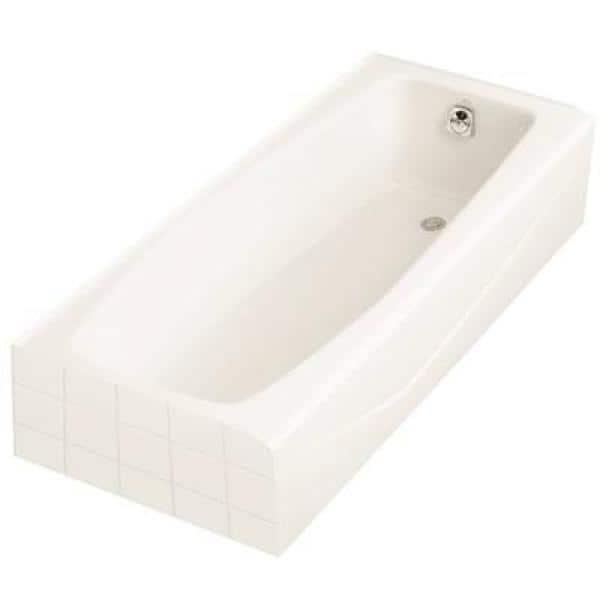 Villager 60" x 30" Alcove Soaking Cast Iron Bathtub