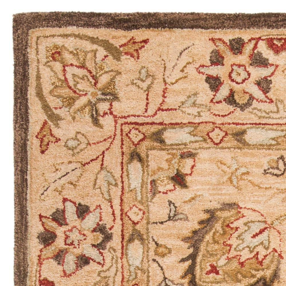 SAFAVIEH Anatolia Venice Floral Wool Area Rug, Beige/Beige, 5' x 8'