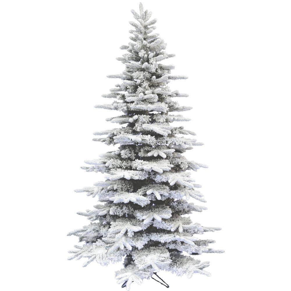 Fraser Hill Farm Fraser Hill Farm Unlit Snow Flocked Pine Valley Flocked Christmas Tree