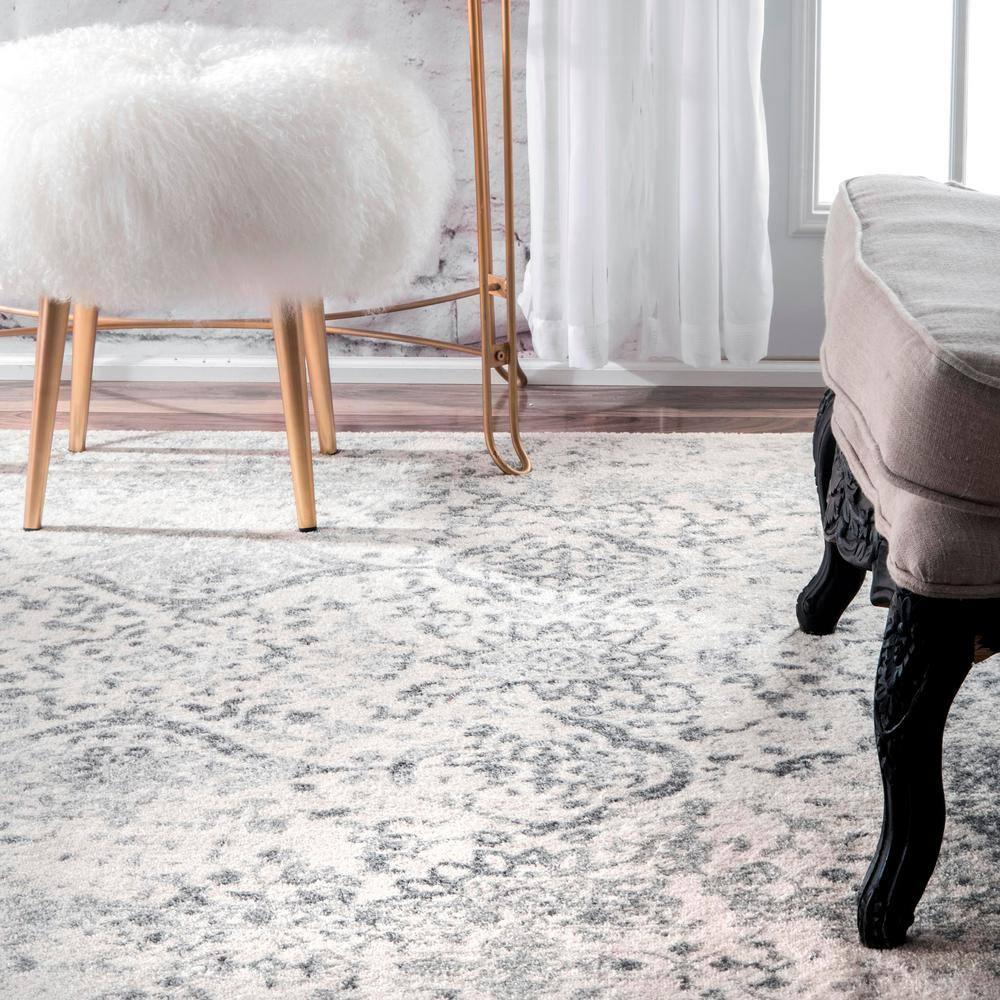 nuLOOM Vintage Abstract Transitional Area Rugs, Off-White