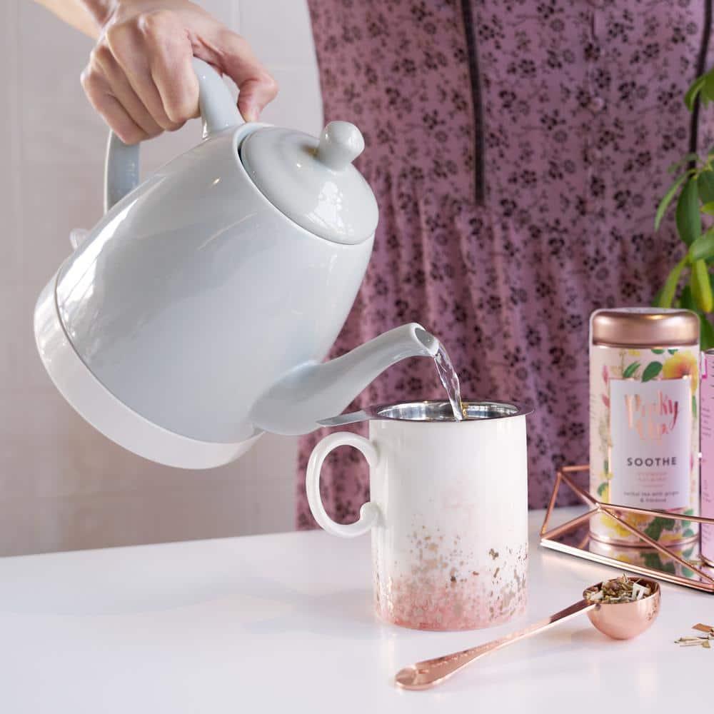 Pinky Up Noelle Ceramic Electric Tea Kettle