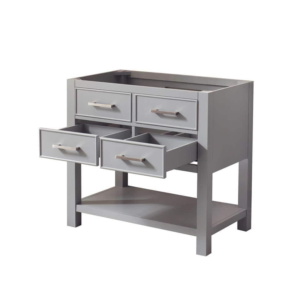Chilled Gray 31" Stone Top Single Sink Vanity