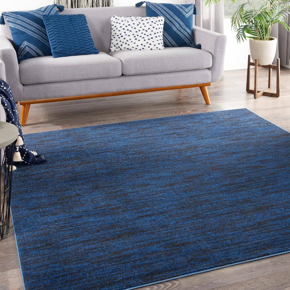 Nourison Nourison Essentials NRE01 Indoor/outdoor Area Rug - Midnight Blue 7' x square