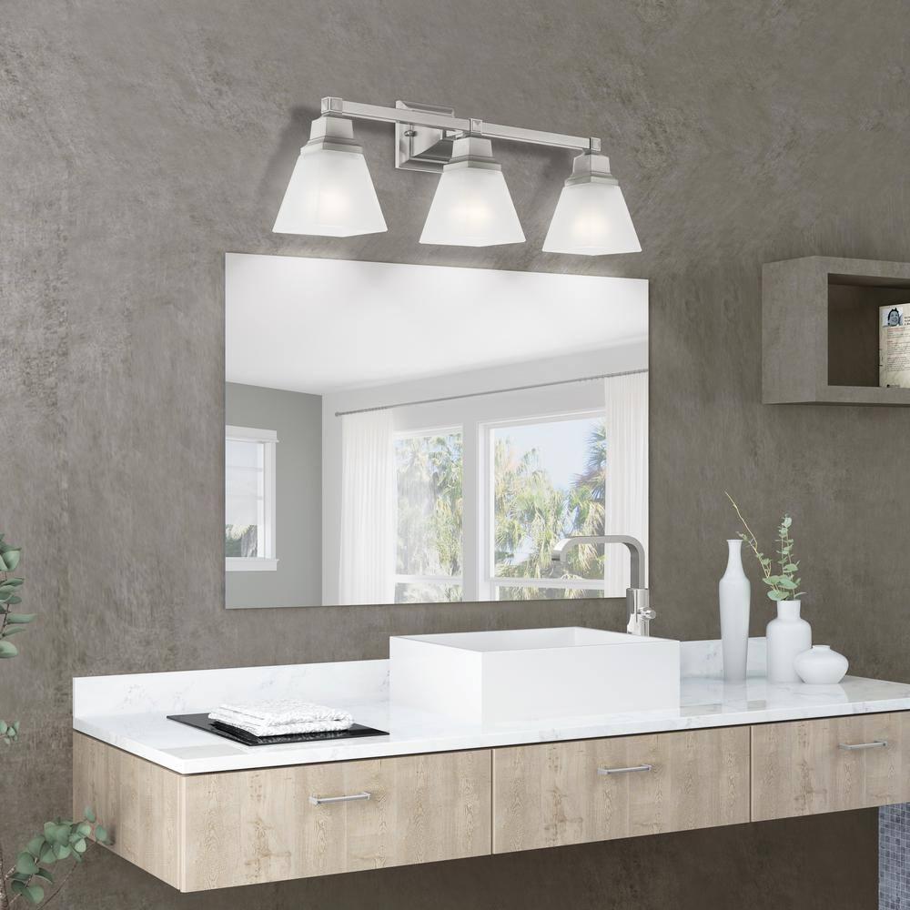 Livex Lighting Mission 3 - Light Vanity in  Brushed Nickel