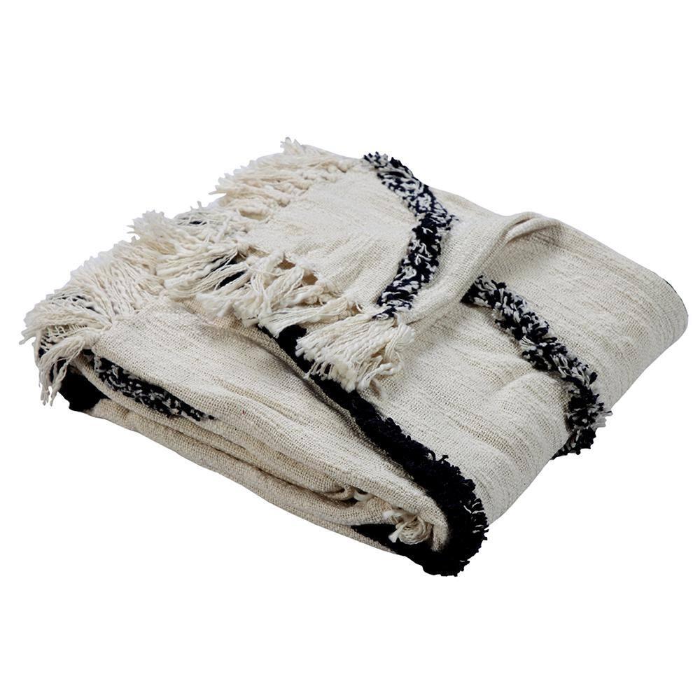 Evette Rios Fringed Cotton Throw & Reviews | Wayfair