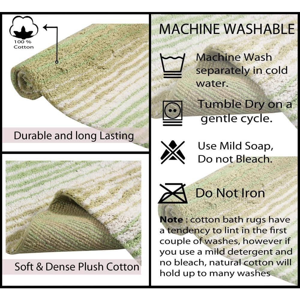 100% Cotton Gradiation Collection Machine Washable 3-Pcs Set with Contour, Sage