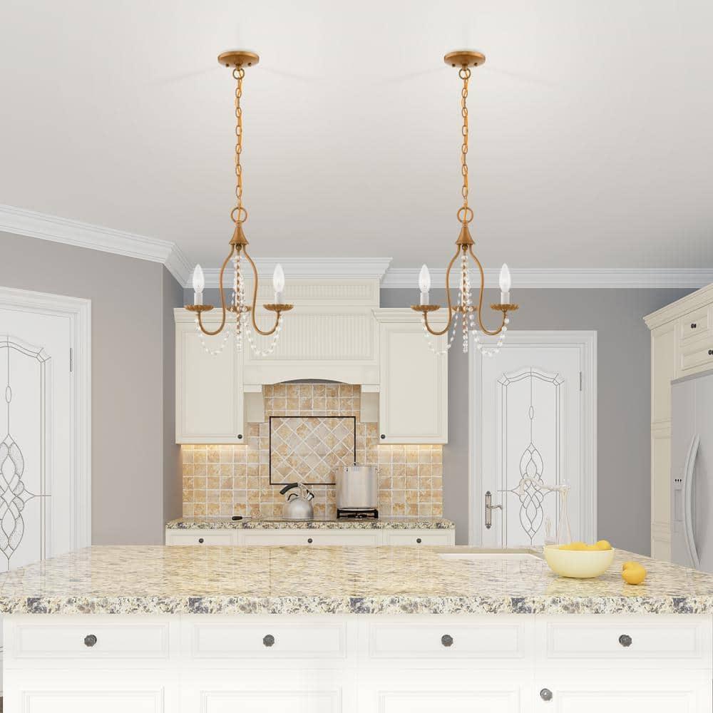 Livex Lighting Alessia 3 - Light Chandelier in  Antique Gold Leaf