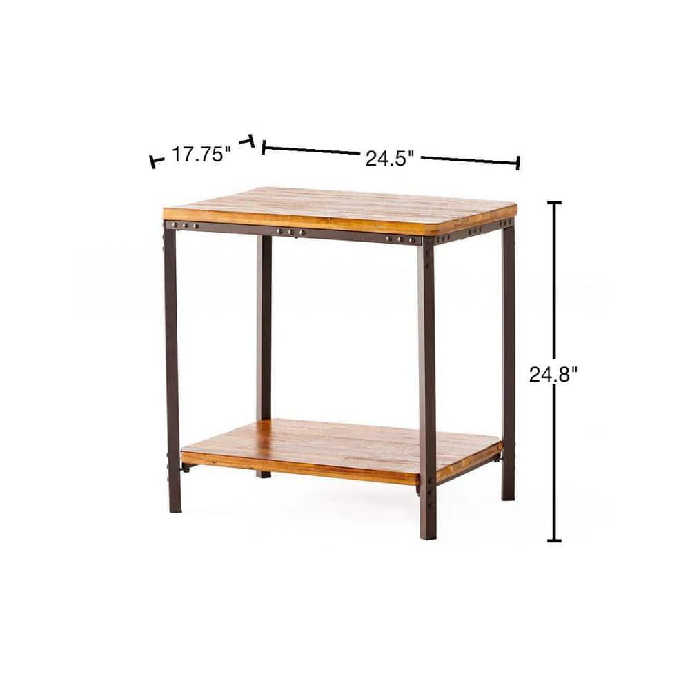 Ronan Rustic End Table - Rustic - Christopher Knight Home