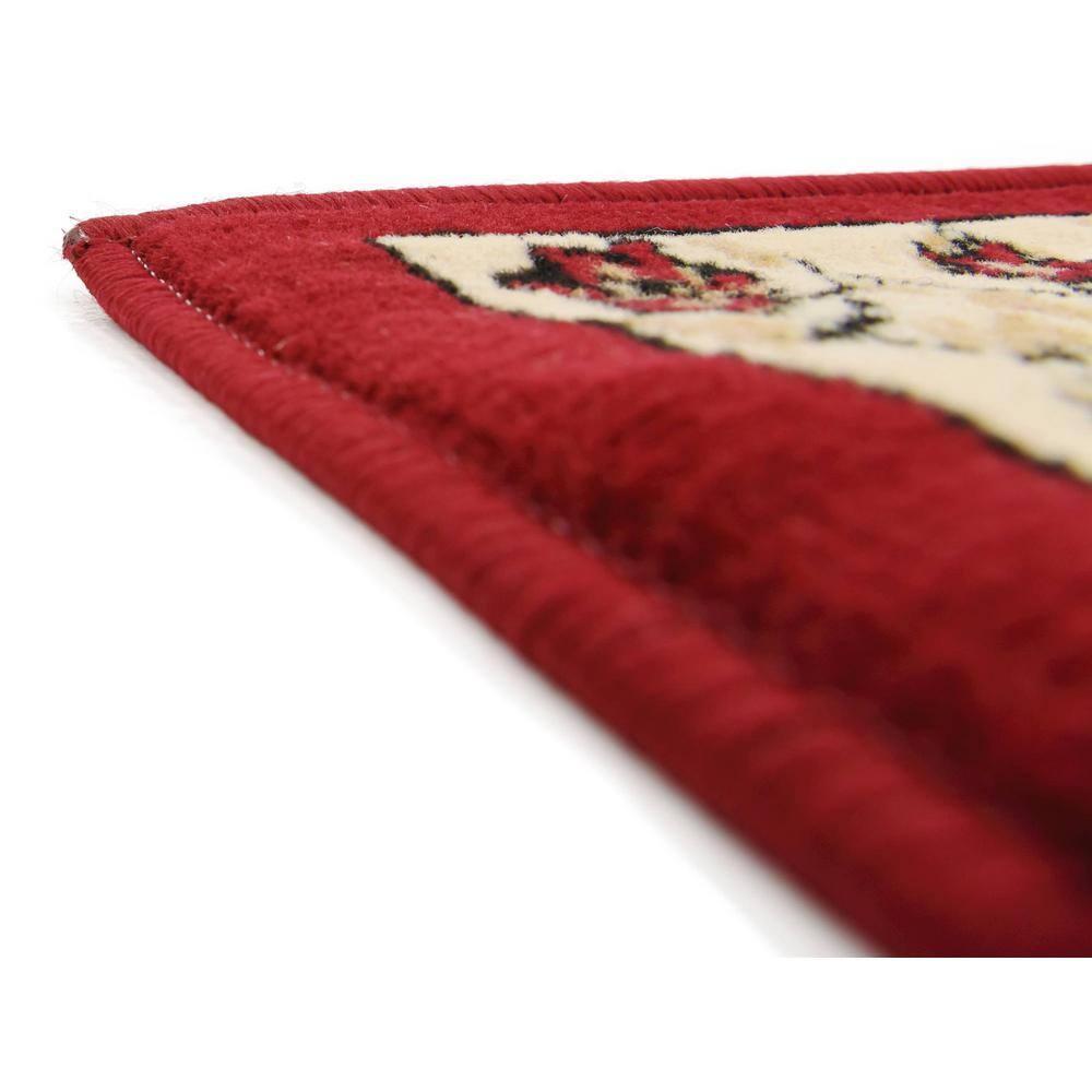 Unique Loom 2' 0 x 8' 2 Runner Red Espahan Cape Cod Area Rug