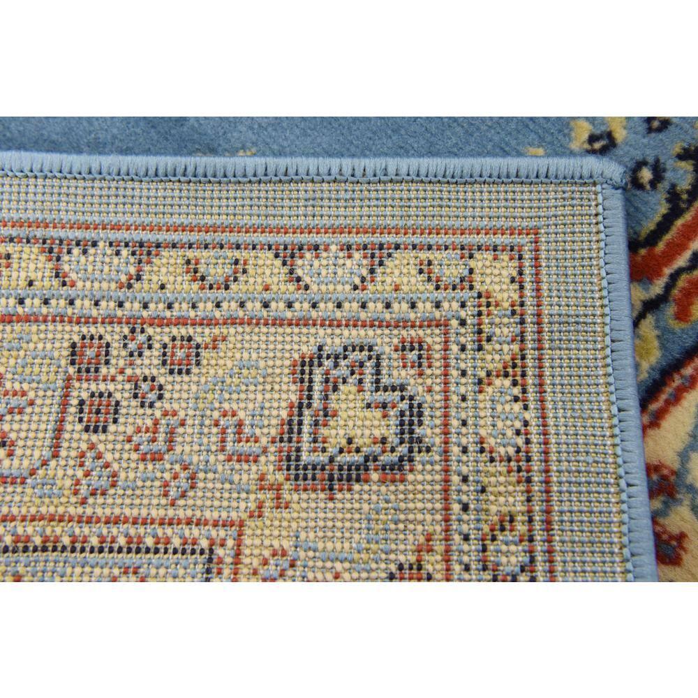 Unique Loom Reza Collection Area Rug - Washington (4' 1" x 6' 1" Rectangle Light Blue/Cream)