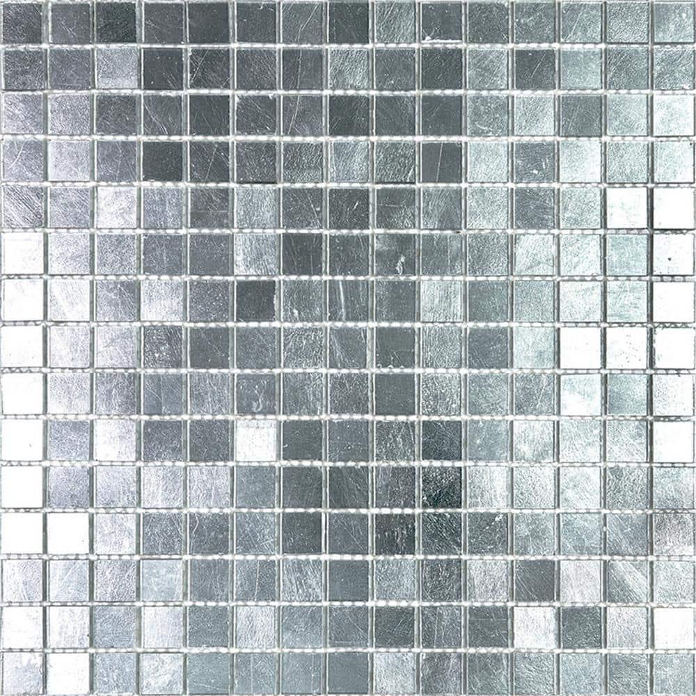 Altin 0.8" x 0.8" Glass Grid Mosaic Wall & Floor Tile