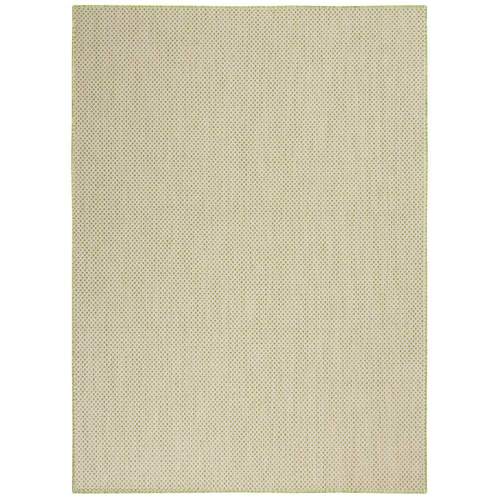 Nourison Courtyard COU01 Indoor/outdoor Area Rug - Ivory Green 5' x 7'