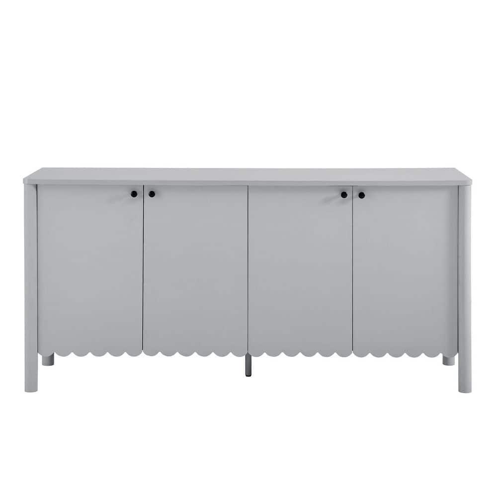 Modway Emmeline 66" 4-Door Scalloped Sideboard Cabinet