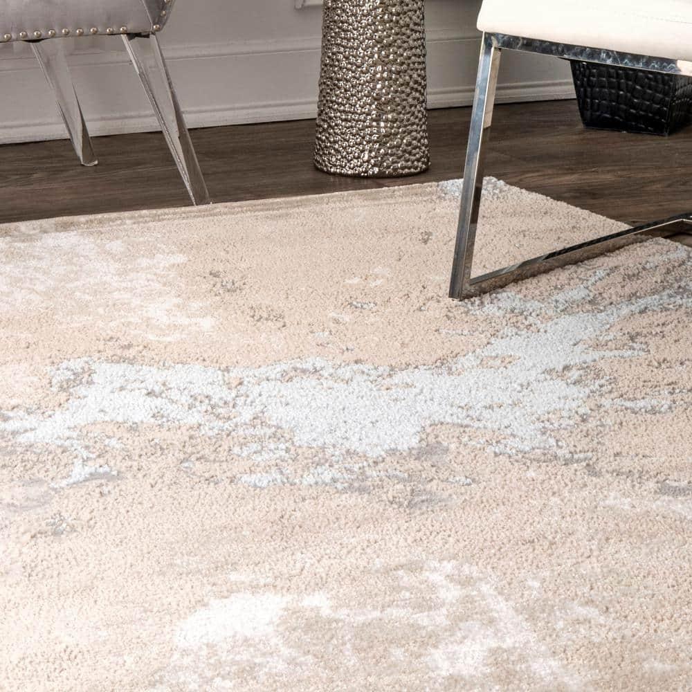 Nuloom Cyn Abstract 5x8 Indoor Area Rug for Living Room Bedroom Dining Room Kitchen, Beige/Ivory