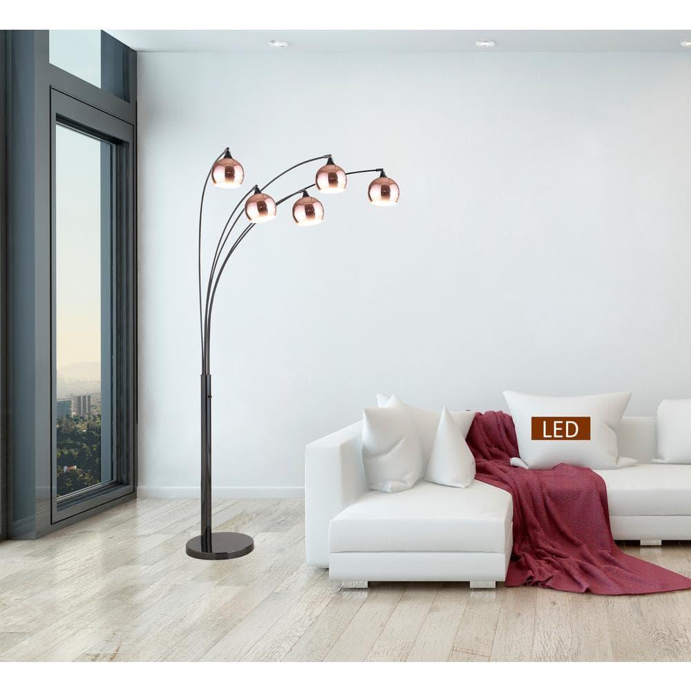 Artiva USA Amore 86" Two-Tone LED Floor Lamp with Dimmer 5000 Lumen
