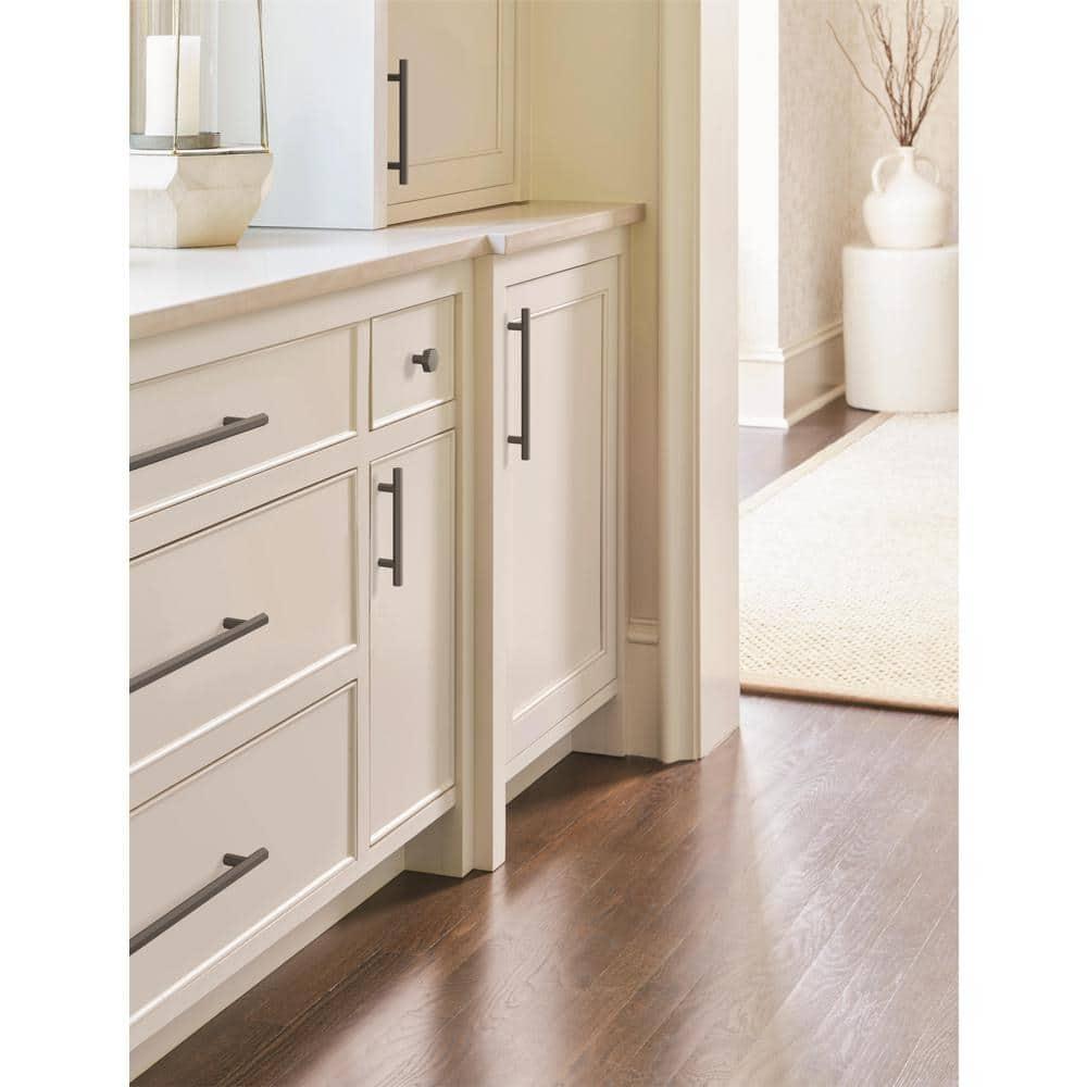 Amerock Caliber 7-9/16 inch (192mm) Center-to-Center Matte Black Cabinet Pull