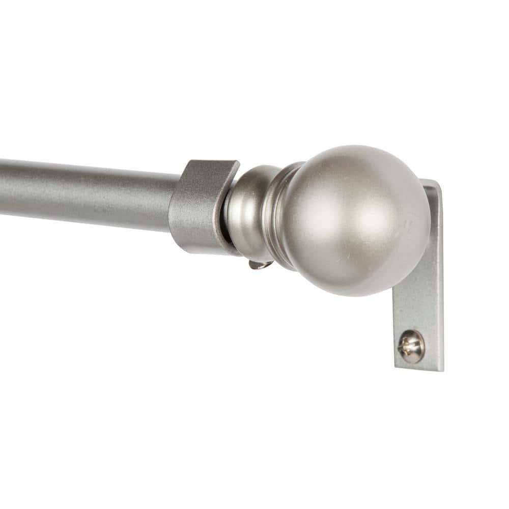 Kenney Kingstown Metal Adjustable 0.5" Single Curtain Rod