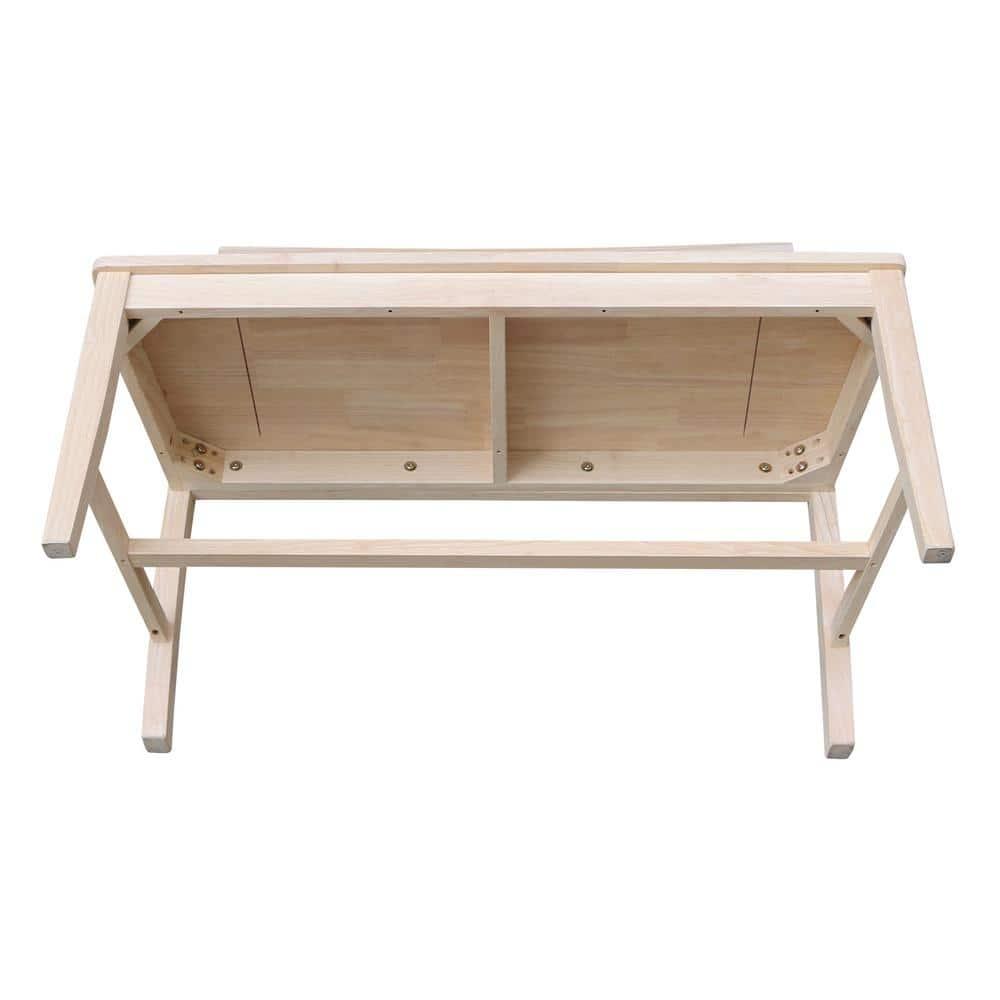 Ava Solid Wood Bench - Unfinished
