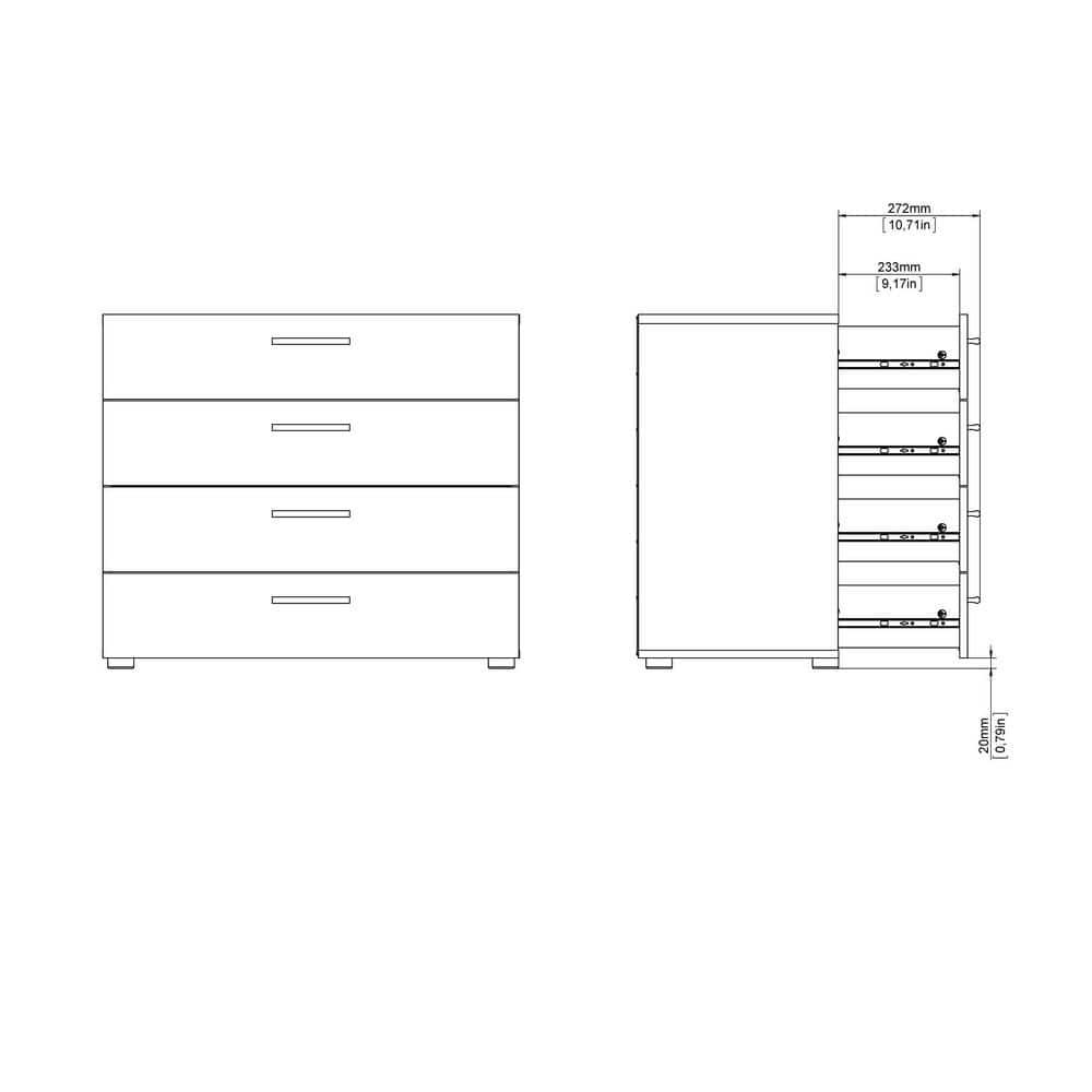 Gianna 31.57'' W 4 - Drawer Dresser