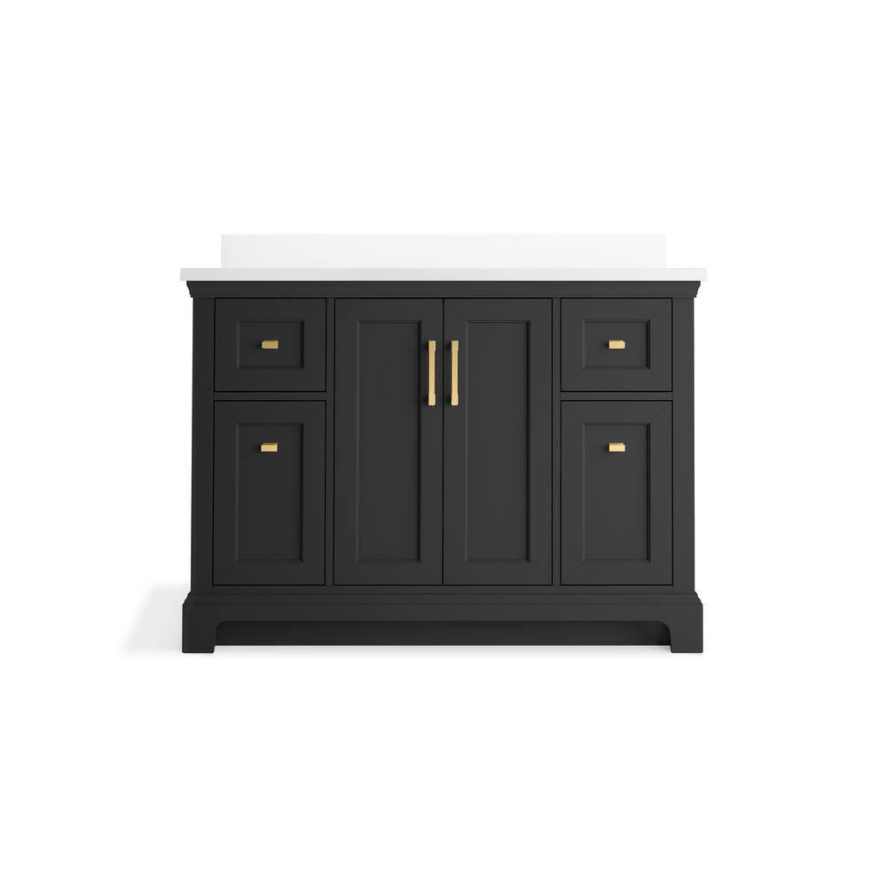 Charlemont 48 In. Bathroom Vanity Cabinet With Sink And Quartz Top