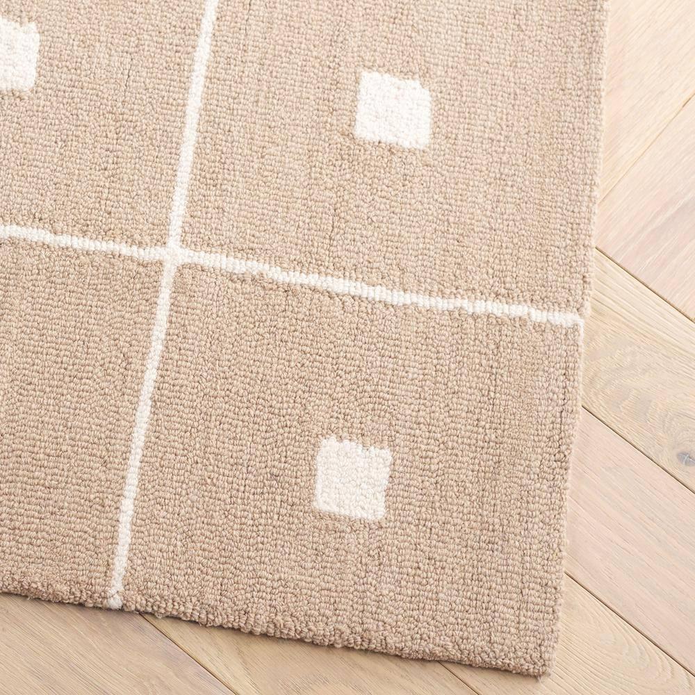 Martha Stewart 300 Hand Tufted 85% Wool And 15% Cotton With Latex Geometric Rug