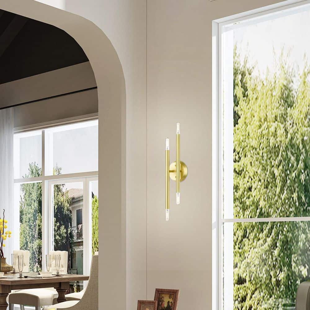 Livex Lighting Soho 4 - Light Wall Light in  Satin Brass