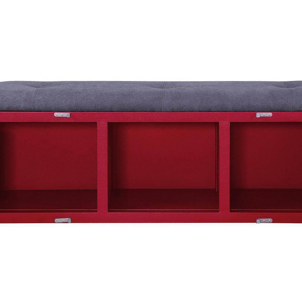 Acme Cargo Fabric Upholstered Storage Bench