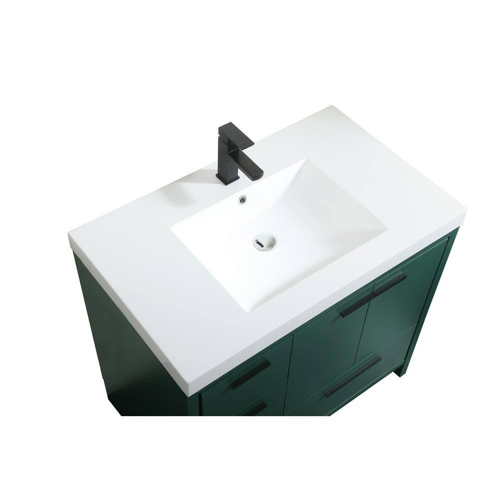 Mercury Row® Southmead 36'' Single Bathroom Vanity with Resin Top