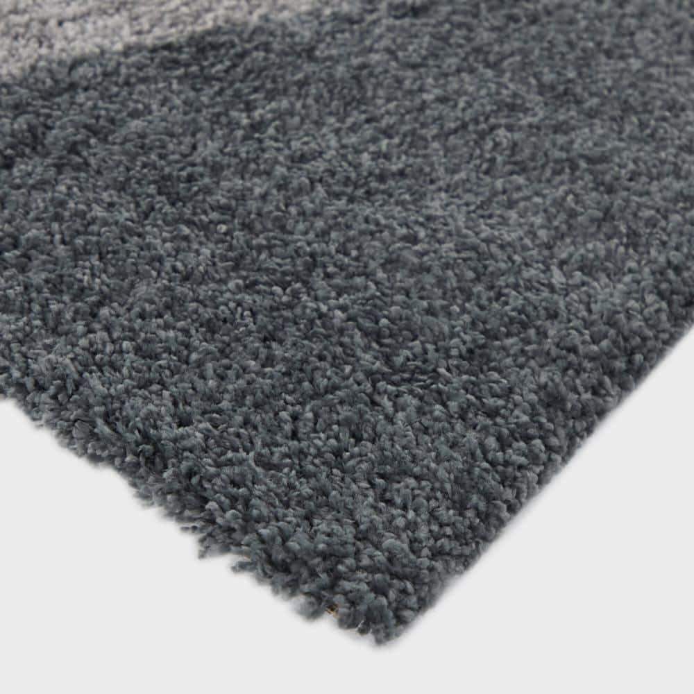 2'2"x7' Merril Mid-Century Modern Geometric Rug Blue - Balta Rugs: Indoor Runner, Fade & Stain-Resistant, High Pile