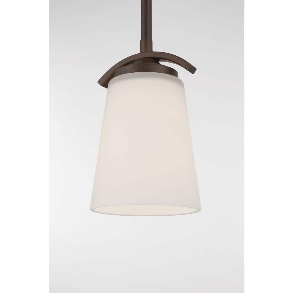 1 Light Mini Pendant In Transitional Style 7.5 Inches Tall By 4.75 Inches Wide-Vintage Bronze Finish Minka Lavery 4961-284