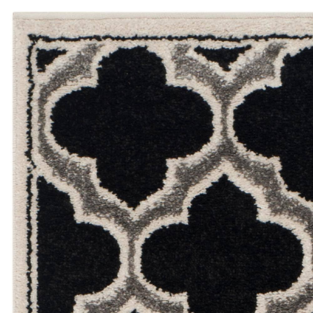 Amherst AMT412 Power Loomed Runner Rug - Anthracite/Ivory - 2'3"x7' - Safavieh.