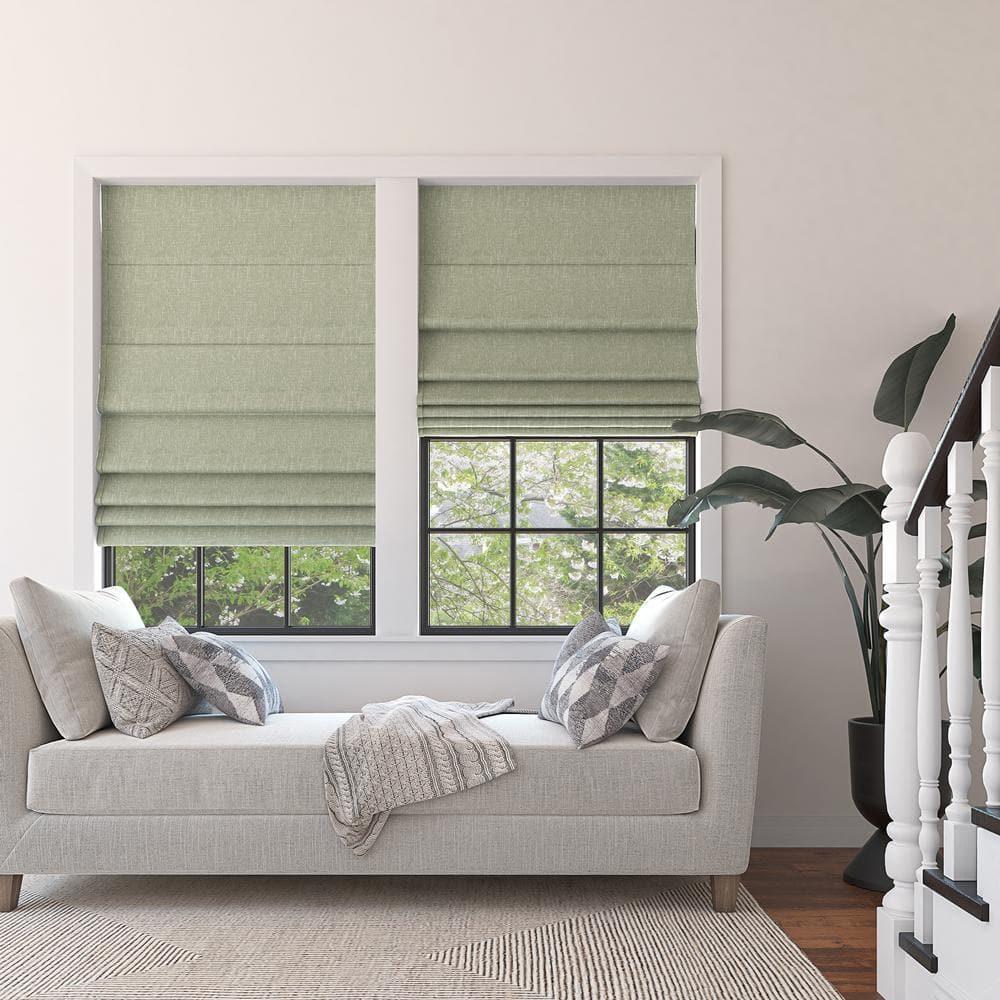 Sun Zero Pryer Textured 100% Blackout Cordless Roman Shade